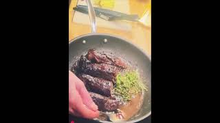 Wild boar fillet food cooking [upl. by Plate]