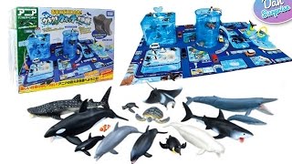 TAKARA TOMY ZOO DINOSAUR AND SEA ANIMAL TOYS PLAY SET for kids [upl. by Nilekcaj]