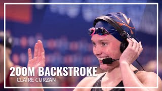 Claire Curzan Gets Winning Time in 200M Backstroke  TYR Pro Swim Series Knoxville [upl. by Howard]