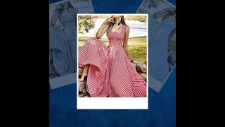 2023 Bohemian Holiday Sundress ZANZEA Summer Elegant Maxi Dress Women Chic Striped Robe Longue Be [upl. by Garrison224]