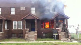 Detroit House Fire [upl. by Ixela]