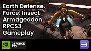 Earth Defense Force Insect Armageddon  RPCS3 Gameplay [upl. by Eidnak]