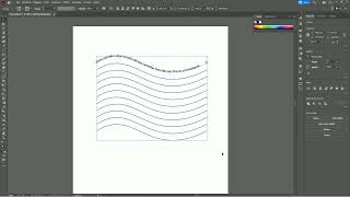 Adobe Illustrator testo su tracciato multiriga [upl. by Ellerehs]