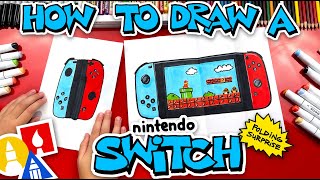 How To Draw A Nintendo Switch Folding Surprise [upl. by Miahc325]