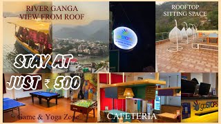 ₹ 500 goSTOPS Rishikesh Laxman Jhula Best Hostel for Budget Stay in Rishikesh  BedsgameCafe [upl. by Buderus]