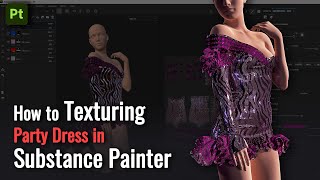 Silver Sequin Fabric Materials in Substance Painter [upl. by Adiana]