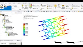 ANSYS 08 Modelado de un nanotubo CC ansys [upl. by Whitman]