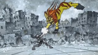 MetalEtemon VS SaberLeomon Zudomon Digimon Adventure [upl. by Singhal726]