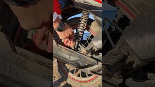 How to make a motorcycle shock absorber work [upl. by Smada]