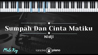 Sumpah dan Cinta Matiku  Nidji KARAOKE PIANO  MALE KEY [upl. by Asteria]