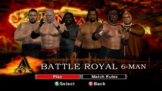 WWE SVR 2007 Xbox360  BigShowKaneMarkHenryTheGreatKhaliUmagaViscera  6Man Battle Royal [upl. by Kingdon]