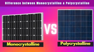 Difference Between Monocrystalline And Polycrystalline Solar Panel shorts [upl. by Arnelle]