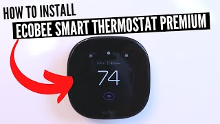 How To Install Ecobee Thermostat Premium New 2022 Version [upl. by Pas471]