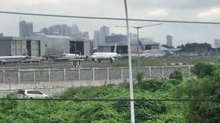 a321231 philippines airlines taking off at manila time 737am [upl. by Stultz]