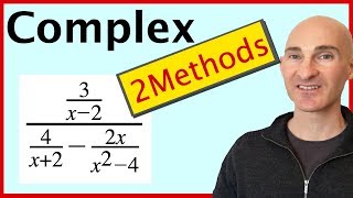 Simplifying Complex Fractions 2 Methods [upl. by Arym385]