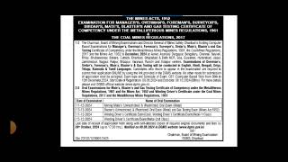 Exam Notification 2024dgms [upl. by Emmer531]