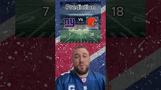 Score Prediction Giants vs Browns week 3 nflfootball giants newyorkgiants nygiants browns nfl [upl. by Neirrad]