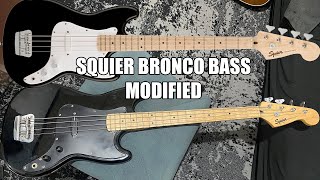 SQUIER BRONCO BASS MODIFIED [upl. by Orrin]