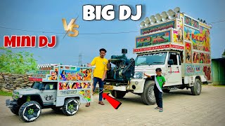 Big Dj vs Mini Dj Amazing Challenge Who Wil Win Small dj Setup  Viral [upl. by Notnarb798]