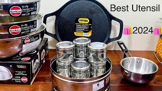 Amazon Sale 2024 Ready to Buy Hawkins Tasla kadai Futura cast iron Masala Dibba Tadka pan [upl. by Yeldnarb433]