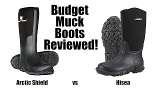 Arctic Shield vs HiSea Muck Boots Reviewed  A Budget Muck Boot Battle  Round 1 [upl. by Ahsain462]