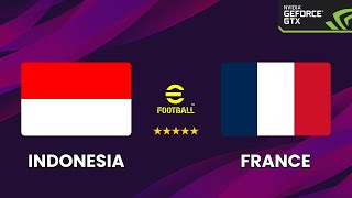 INDONESIA vs PRANCIS  eFootball Exhibition Match [upl. by Goldberg211]