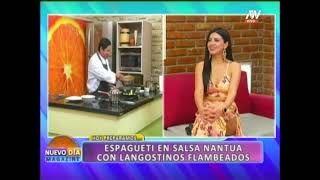 LA TERTULIA DEL CHEF ESPAGUETI EN SALSA NANTUA CON LANGOSTINOS FLAMBEADOS [upl. by Ilrac]