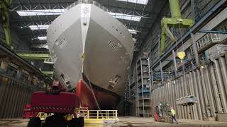 Silver Nova Floats Out at Meyer Werft [upl. by Esorylime]