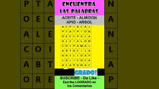 SOPA DE LETRAS ✔✔✔ ¡EXITO rosablancacanal quizgames juegosdequiz acertijosmentales [upl. by Esinej]