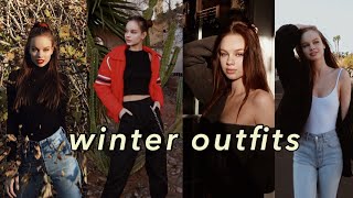 Winter Lookbook  Outfit Ideas  Liora Lapointe [upl. by Einneb]