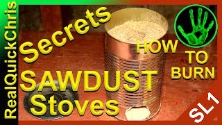 The Secret of how to burn sawdust with a sawdust stove [upl. by Yerfdog]