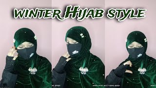 winter Hijab tutorial Hijab style 2024 Hijab New trends [upl. by Lledner]