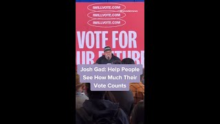 Josh Gad Help People See How Much Their Vote Counts [upl. by Liamsi]