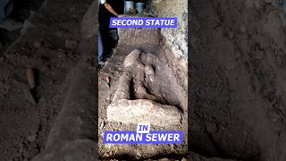 Archaeologists Find Second Statue in Ancient Roman Sewer ancienthistory archaeology art [upl. by Alihet]