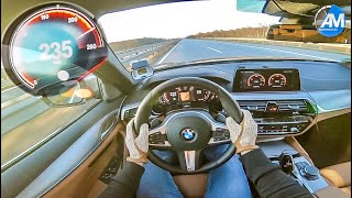 BMW M550i 44 V8  0260 kmh LAUNCH CONTROL acceleration🏁 [upl. by Ioves317]