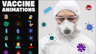 Corona Virus And Vaccine Cartoon Icons Unity [upl. by Lienaj]