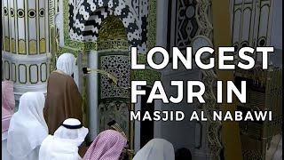 Longest Fajr Salaah In Masjid Al Nabawi  Beautiful Quran Recitation by Sheikh Hameed [upl. by Carisa]