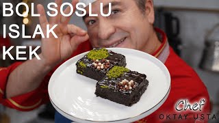 BOL SOSLU ISLAK KEK ❗️ Nasıl Yapılır  l Oktay Usta [upl. by Ynaffets]