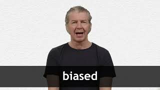 How to pronounce BIASED in American English [upl. by Enneiviv]