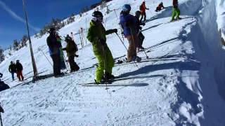 Corbets Couloir right side dropin [upl. by Thain]