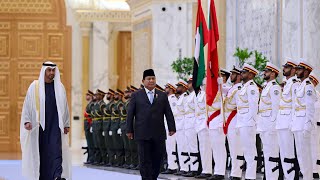 Presiden Prabowo Disambut Upacara Kenegaraan di Qasr Al Watn Abu Dhabi 23 November 2024 [upl. by Tiffani]