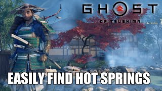 Ghost of Tsushima – How amp Where to Easily Find Hot Springs  How to Increase Maximum Health [upl. by Lien]