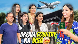 Dream Country Ka Visa Mill Gaya🤩✈️Ghar Waly Khushi Sy Excited😍Sistrology [upl. by Nileuqay608]