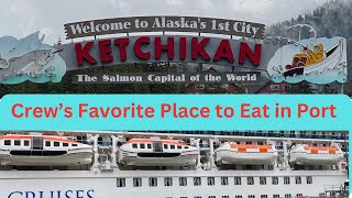 Cruise Ship Crews Favorite Secret Place to Eat in Port of Ketchikan Alaska [upl. by Eneleuqcaj]