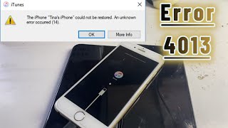 iPhone error 4013 fix [upl. by Rosemari129]