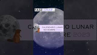 ✨Fases de la luna noviembre 2023 🌙 calendario lunar diciembre 2023 🌕 fasesdelaluna parati luna [upl. by Naellij]