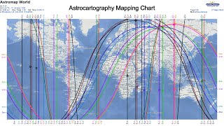 EL KA Astrocartography Chart Mapping  Finding out where to Live and Planetary Influences [upl. by Acinad558]