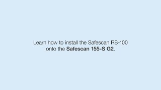 Safescan 155S G2  Installing The Safescan RS100 [upl. by Akirrehs]