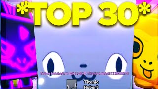 TOP 30 Luckiest Pet Simulator X Youtubers EVER [upl. by Fauman]