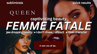 FEMME FATALE beauty SUBLIMINAL extreme beauty amp charisma be extremely magnetic feminine energy [upl. by Adi]